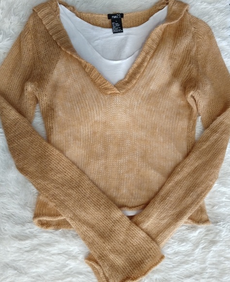 Resale shop🛑LAST CHANCE 5.12.24 Rue21 Loose Knit Hoodie - Picture 2 of 8